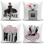 Housses de coussin décoratives pour lit de canapé girls fleurs de parfum housses coussin chambre taies ... Housses de coussin décoratives pour lit de canapé girls fleurs de parfum housses coussin chambre taies ...