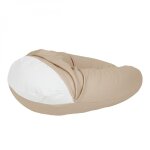 Housse pour coussin de grossesse maternit� et dallaitement - 100% coton - 170 cm - beige uni - monsieur ...