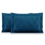 Housse de coussin ophelia 50x70 cm - bleu marine polyester oeko - tex