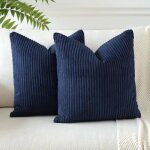 Housses de coussins en velours ctel dcoratif canap taie doreiller doux decoration 45x45cmlot de 2 ...