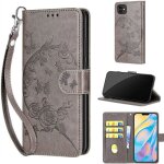 Housse tui pour apple iphone 12 / 12 pro pu cuir et tpu doux coque beau fleur portefeuille magntique ...