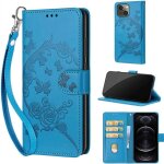 Housse �tui pour apple iphone 13 / 14 pu cuir et tpu doux coque beau fleur portefeuille magn�tique support ...