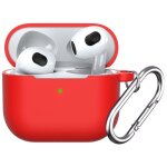 Housse tui coque de protection en silicone rouge pour airpod pro 2 - yuan yuan -