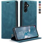 Housse - �tuizenaterra - compatible avec samsung a54 5g �tui cuir portefeuille magn�tique bleu vert