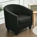 Housse de fauteuil cabriolet - pzcc - lot de 2 - antid�rapante - extensible - noir