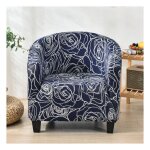 Housse de fauteuil chesterfield imprim� floral housse de canap� tub chair housse fauteuil club extensible ...
