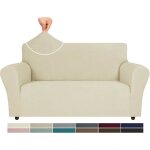 Housse de fauteuil extensible housse canap 2 place avec accoudoirs protection canape chien hiver sofa ...