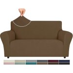 Housse de fauteuil extensible housse canap 2 place avec accoudoirs protection canape chien hiver sofa ...
