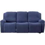 Housse de fauteuil inclinable3 places jacquard �lasticit� housse fauteuil relax 8 pi�ces housse canap� ...