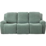 Housse de fauteuil inclinable3 places jacquard �lasticit� housse fauteuil relax 8 pi�ces housse canap� ...
