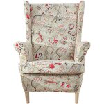 Housse de fauteuil à oreilles extensible 2 pièces - tour des contes de fées Housse de fauteuil à oreilles extensible 2 pièces - tour des contes de fées