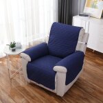 Housse fauteuil relax - pzcc - imperm�able - bleu marine - lavable en machine - design contemporain