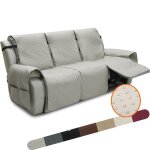 Housse de fauteuil relax 3 places inclinable avec rangement matelass� d�rapage housse de fauteuil avec ...