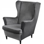 Housse pour fauteuil uszak elastic couvre en velours couvre couverture de chaise parfait pour fauteuil ...