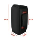 Housse pour haut - parleur jbl partybox stage 320 avec double poche en maille de nylon - noir