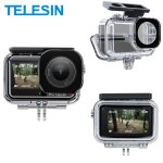 Botier tanche 45m pour dji osmo action 5 pro 4 3 - telesin - coque de plonge anti - bue haute transparence ...