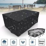 Housse pour meubles de jardin protection b�che rectangulaire de salon imperm�able tissu anti - poussi�re ...