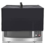 Housse micro - ondes impermable anti - poussire tissu oxford 504032cm noir rsistant chaleur label ...