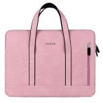 Housse ordinateur portable - leytn - 15. 6 pouces - cuir pu - tanche - rose sac a main
