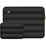 Housse pour ordinateur portable - tech - protect - puffy laptop - 13 - 14 pouces - couleur noir - mati�re ...