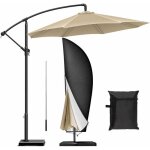 Housse de parasol dport en tissu oxford anti - uv et impermable couverture coupe - vent 265 x 407050 ...
