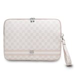 Housse pc - dkny - lgante - motifs  carreaux et rayures - rose - 13 / 14 pouces