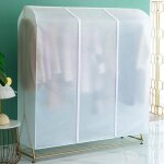 Housse de penderie translucide - fermeture �clair - 100x50x150 cm - protection poussi�re - mat�riaux ...
