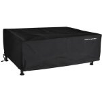 Housse pour plancha - cook'in garden - l 82 x p 59 x h 21 cm - polyester noir dperlant et impermable ...