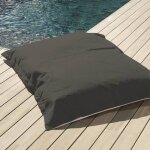 Housse pour pouf g�ant xxl 180x140cm flottant pour piscine - gris carbone