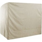 Housse de protection pour balancelle de jardin 3 places impermable 220x125x175cm 210d oxford beige