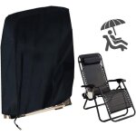 Housse de protection pour chaise longue pliante anti - uv impermable 210d oxford dimensions 96 x 85 cm ...