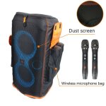 Housse de protection pour enceinte jbl partybox 110 - double couche anti - rayures antipoussire 2 poches ...