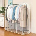 Housse de protection pour tendoir  vtements housse transparente anti - poussire