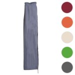 Housse de protection hwc pour parasol jusqu 43m (3x3m) housse avec fermeture clair ~ bleu