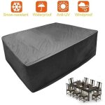 Housse de protection imperméable pour mobilier de jardincouverture 242x162x100cm pour tables ovales ou ... Housse de protection imperméable pour mobilier de jardincouverture 242x162x100cm pour tables ovales ou ...