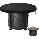 Housse de protection pour plaque de feu 420d housse brasero rond 100 cm anti - uv etanche housse barbecue ...