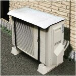 Housse de protection pour pompe à chaleur de climatisation extérieure pare - soleil en aluminium de 5 ... Housse de protection pour pompe à chaleur de climatisation extérieure pare - soleil en aluminium de 5 ...