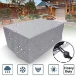Housse de protection rectangulaire pour meubles de jardin anti - poussi�re anti - uv pour chaise ou table ...