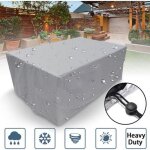Housse de protection rectangulaire pour salon de jardin imperm�able anti - poussi�re et anti - uv (dimensions ...