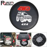 Housse de protection pour roue de secours en cuir pvc 14 15 16 17 pouces 4wd 4x4 pour pneus de voiture ... Housse de protection pour roue de secours en cuir pvc 14 15 16 17 pouces 4wd 4x4 pour pneus de voiture ...