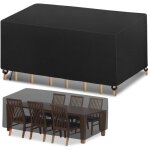 Housse de protection housse salon de jardin b�che de table ext�rieur b�che de protection �tanche tissu ...