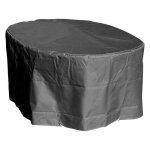 Housse de protection pour table de jardin ovale polyester de haute qualité l180 x l110 x h80 cm anthracite ... Housse de protection pour table de jardin ovale polyester de haute qualité l180 x l110 x h80 cm anthracite ...