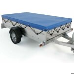 Housse de protection uv bâche imperméable pour remorque 208 114 13cm (bleu royal) Housse de protection uv bâche imperméable pour remorque 208 114 13cm (bleu royal)