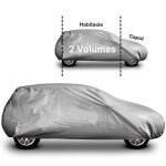 Housse de protection voiture werka pro - imperm�able et r�sistante aux intemp�ries taille l : 457x165x119 ...