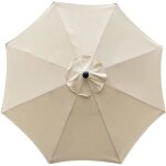 Housse de rechange pour parasol 8�baleines 3�m imperm�able anti - uv tissu de rechange beige