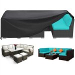 Housse salon de jardin tissu oxford 420d imperméable noir (250 x 250 x 90cm) Housse salon de jardin tissu oxford 420d imperméable noir (250 x 250 x 90cm)