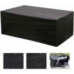 Housse de salon oxford rectangulaire pour table de jardin protection uv (213 x 132 x 74 cm)mhzb