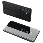 Housse pour samsung galaxy a36 et a56 5g - etui coque portefeuille clear view miroir + verre trempe - ...