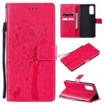Housse samsung galaxy s20 fe rabat portefeuille de protection cuir pu etui magntique marronhousse rose ...
