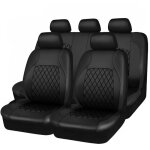 Housse de si�ge auto toyota ensemble complet en cuir protection avant et arri�re pour 5 si�ges